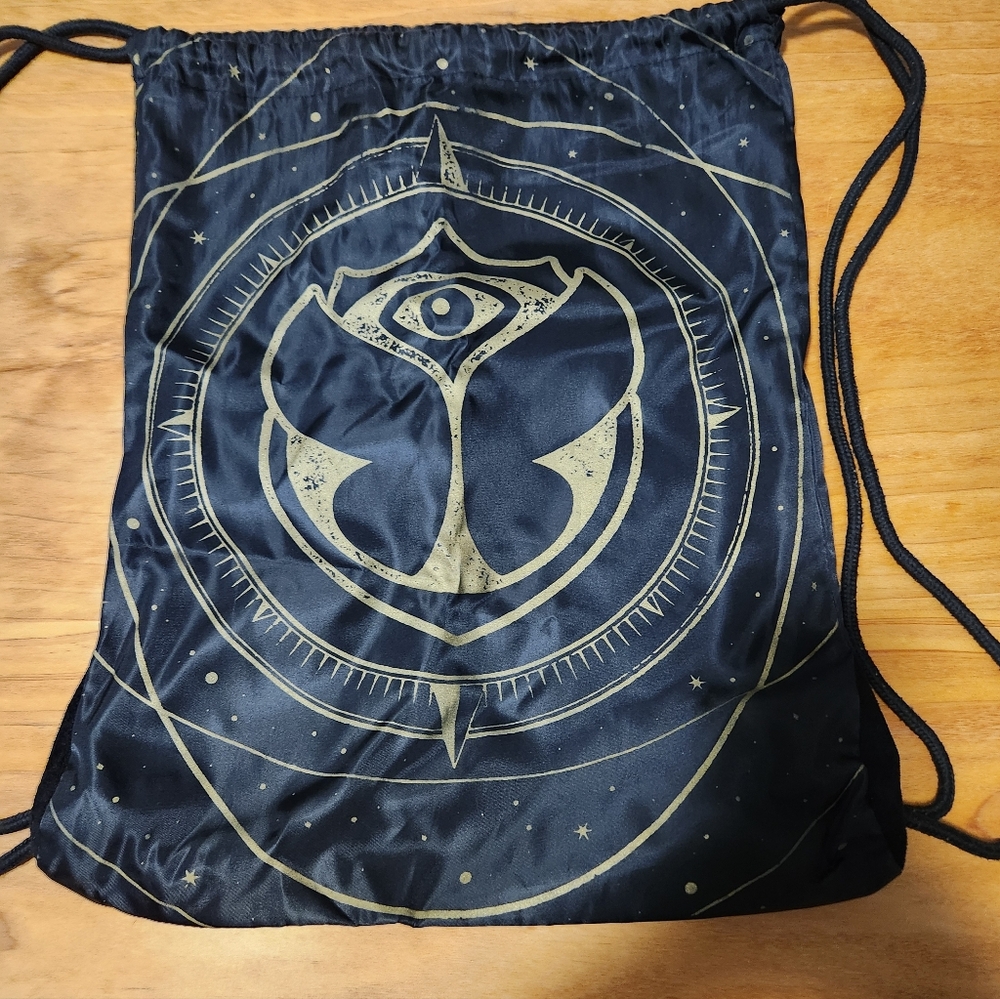 Tomorrowland Drawstring Bag 2024 Black And Gold